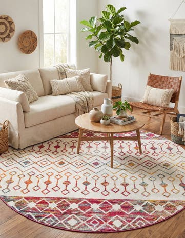 10' x 10' Moroccan Trellis Round Rug