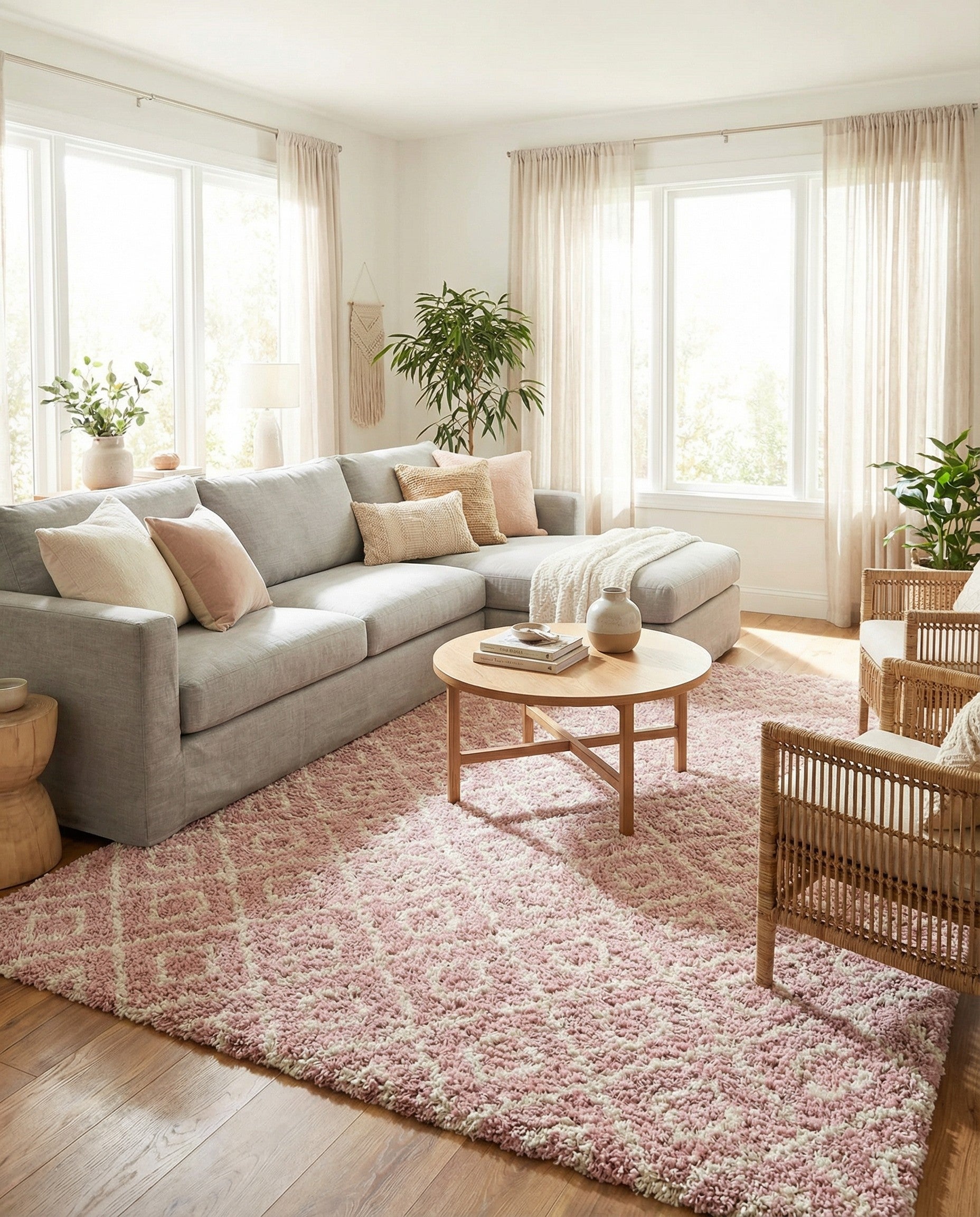 10' x 13' Trellis Shag Rug