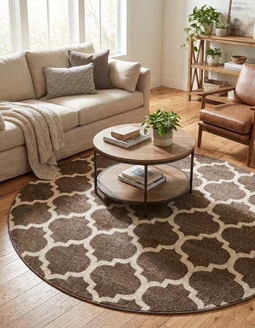 6' x 6' Trellis Round Rug