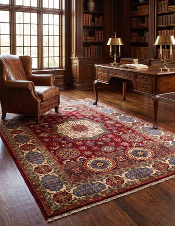5' 8 x 8' 1 Hand Knotted Mamluk Ziegler Rug