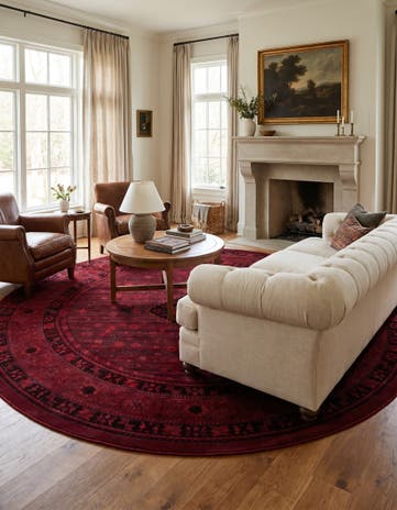 10' x 10' Bokhara Round Rug
