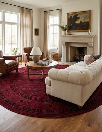 10' x 10' Bokhara Round Rug