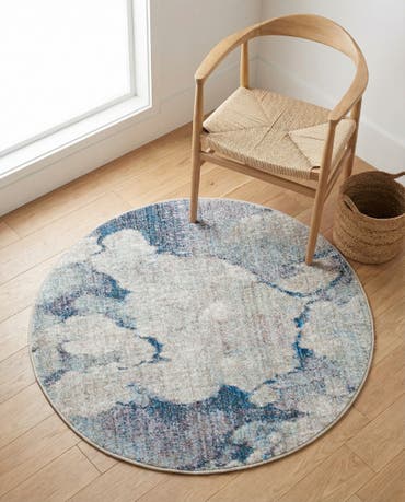  3' 3 x 3' 3 Andromeda Round Rug