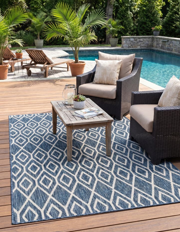 5' 3 x 8' Easy-Clean Jill Zarin Turks and Ca...
