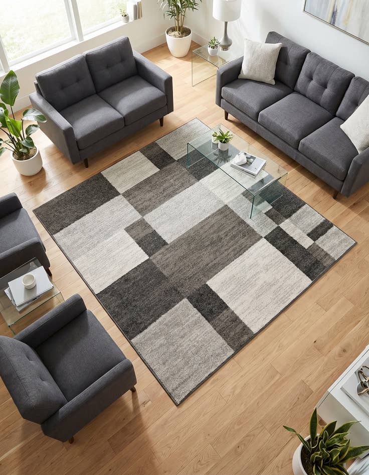 Detail image of 5' 3 x 5' 3 Equinox Square Rug