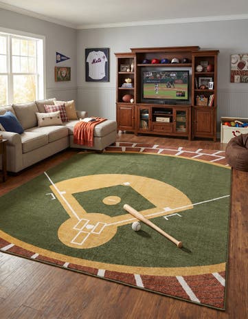 7' 10 x 10' Sports Washable Rug