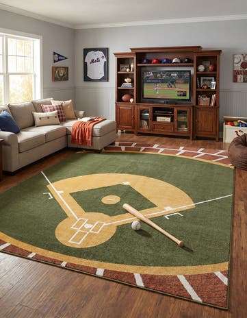 7' 10 x 10' Sports Washable Rug