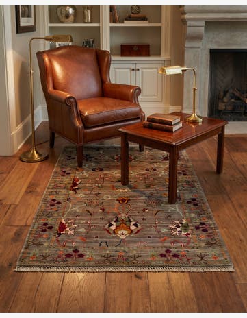 3' 2 x 4' 10 Hand Knotted Ariana Ziegler Rug