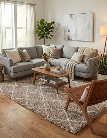 8' x 10' Moroccan Shag Rug