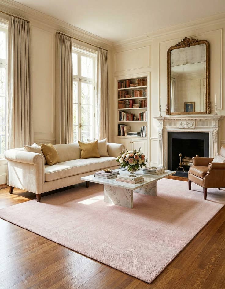 Detail image of 7' 10 x 10'  Hand Woven Jill Zarin English Manor Farmhouse Wool Rug