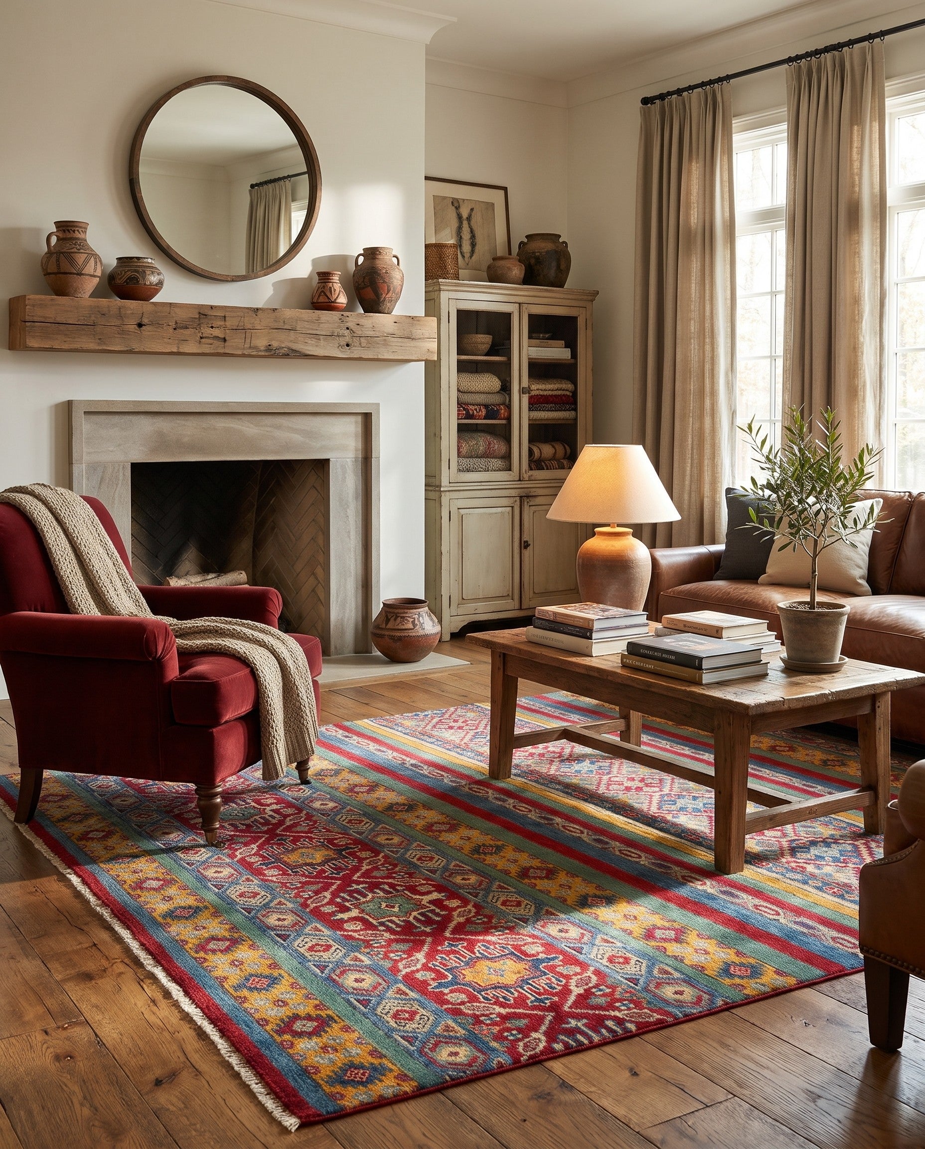 4' 10 x 6' 11 Hand Knotted Kazak Rug