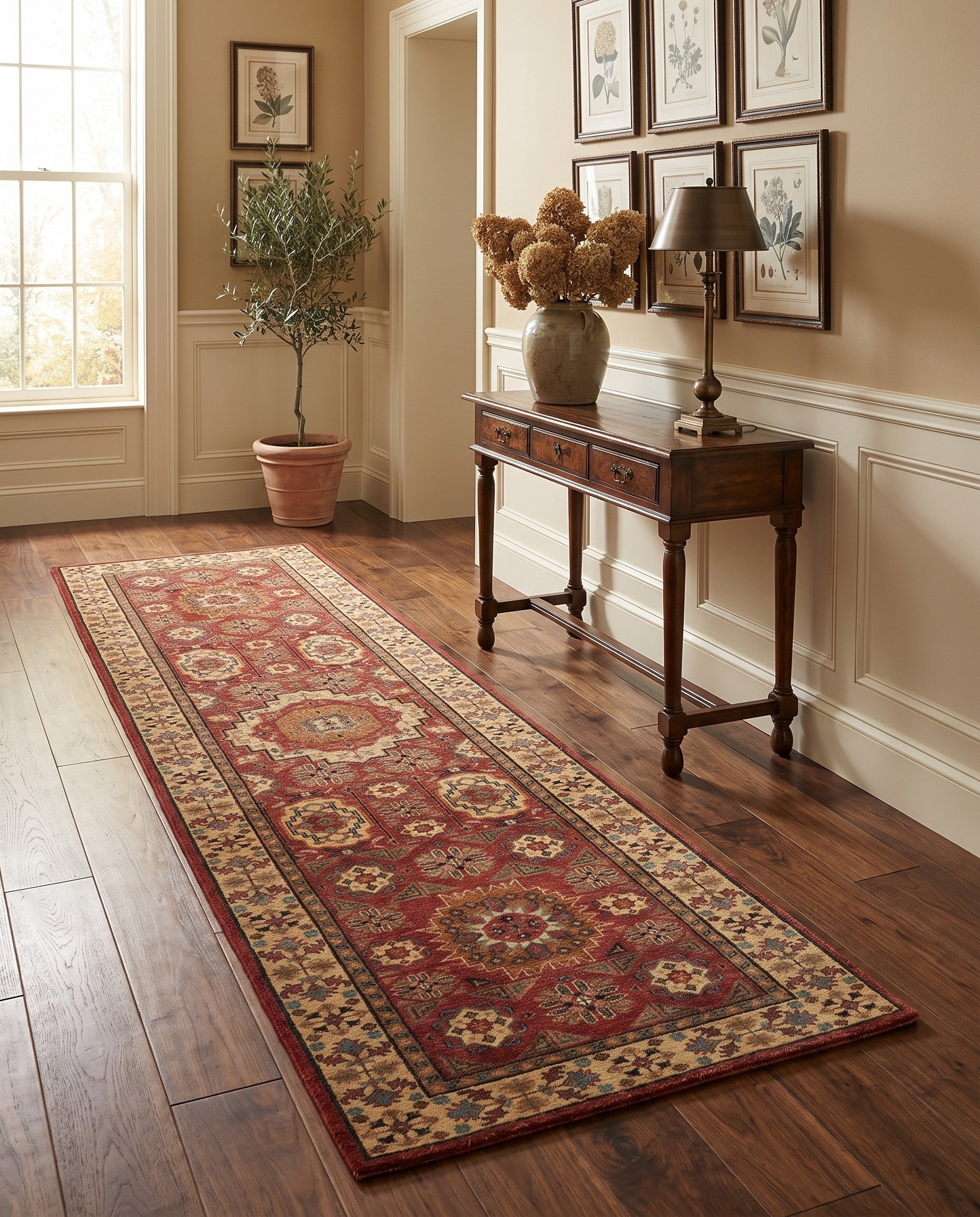 2' 8 x 9' 11 Hand Knotted Mamluk Ziegler Runner Rug