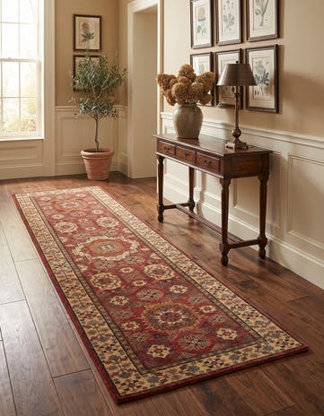 2' 8 x 9' 11 Hand Knotted Mamluk Ziegler Runner Rug