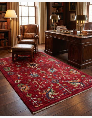 4' 2 x 6' 2 Hand Knotted Ariana Ziegler Rug