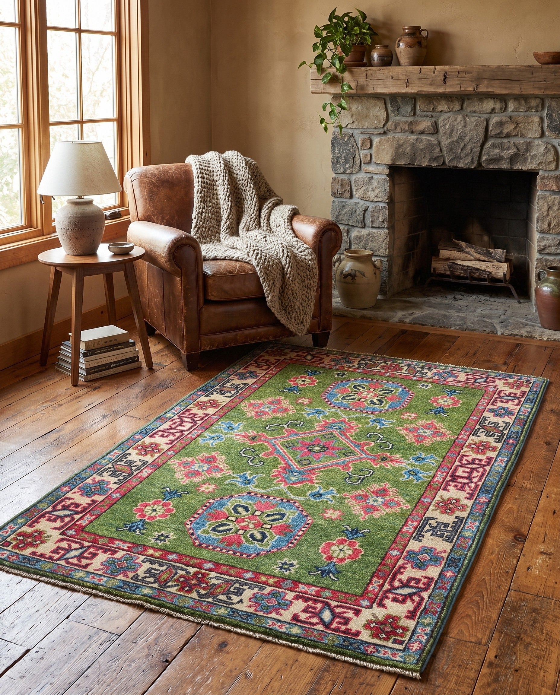 2' 8 x 4' 1 Hand Knotted Kazak Rug