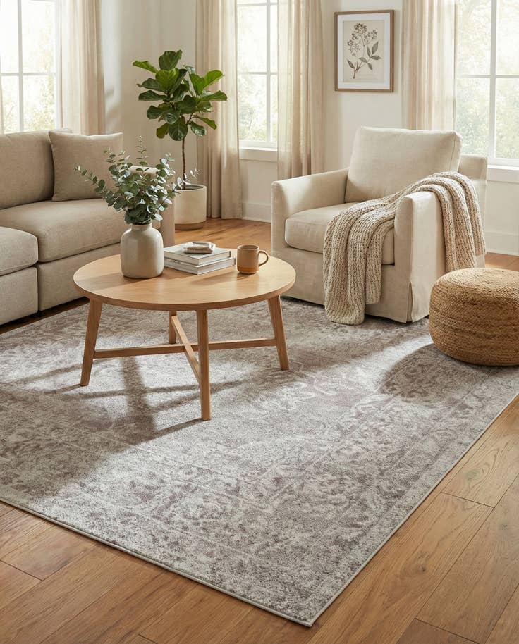 Detail image of 7' 10 x 7' 10 Oxford Square Rug