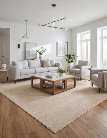Jill Zarin Beige Uptown Square Rug