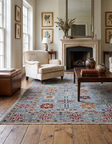 5' 9 x 8' Hand Knotted Ariana Ziegler Rug