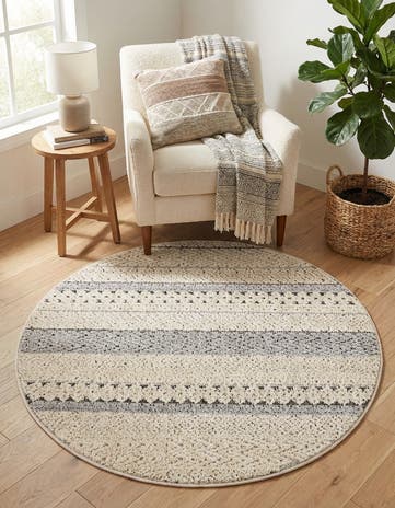 3' 3 x 3' 3 Arlo Round Rug