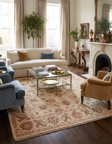 170cm x 235cm Hand Knotted Ziegler Rug