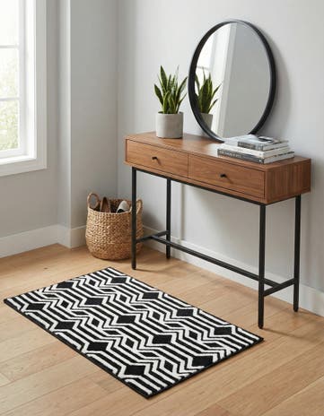 Black Vince Camuto Rug