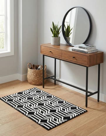 Black Vince Camuto Rug