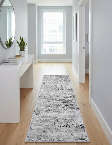 Gray Leipzig Runner Rug