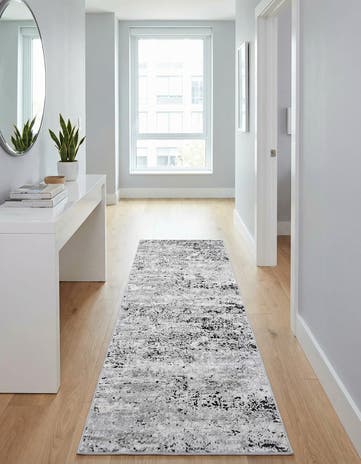 Gray Leipzig Runner Rug