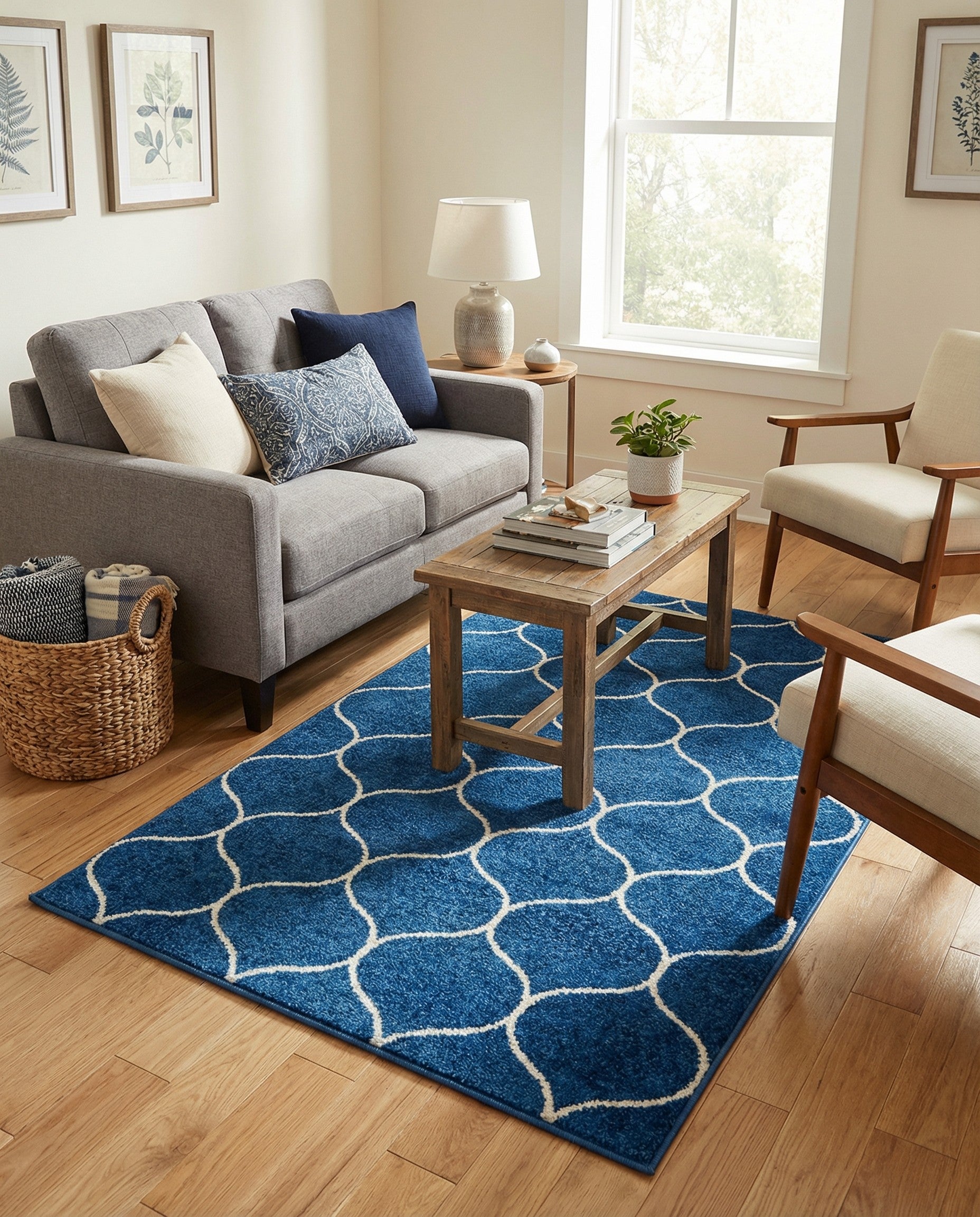 3' x 5' 3 Trellis Frieze Rug