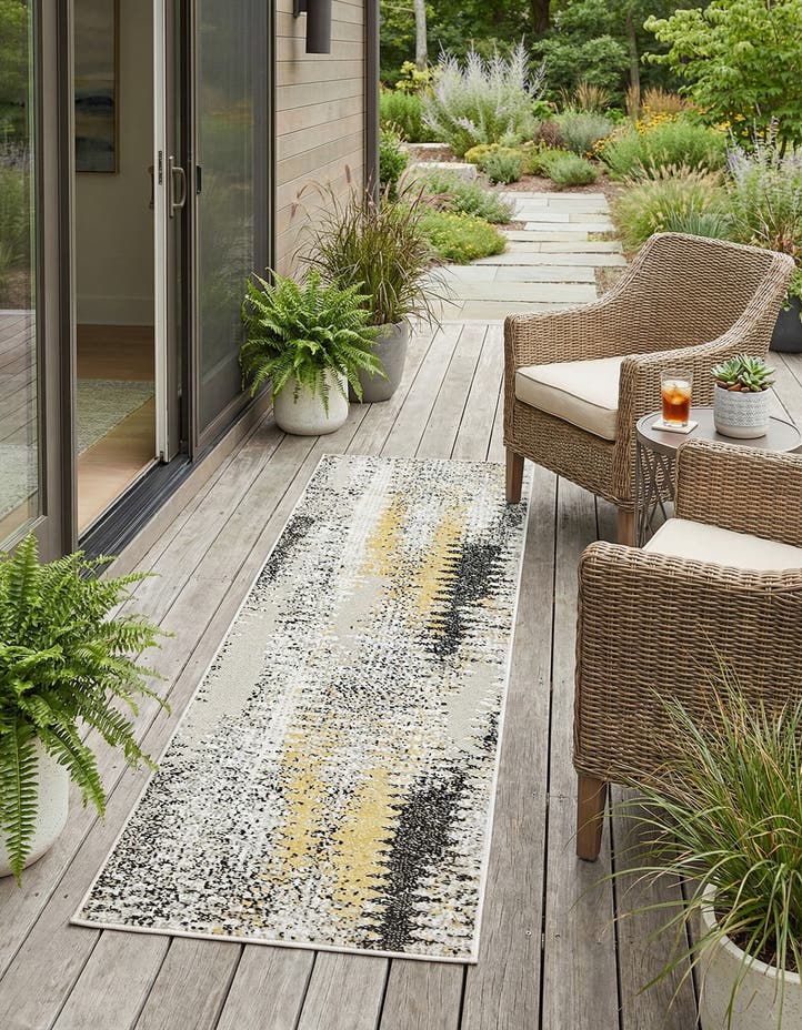 2' x 6' Easy-Clean Modern Indoor / Outdoor...