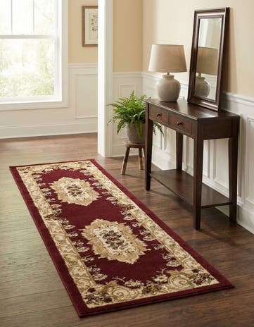 Red Chateau Runner Rug
