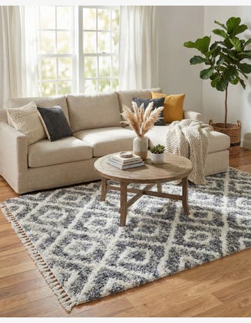 Gray Athena Shag Rug