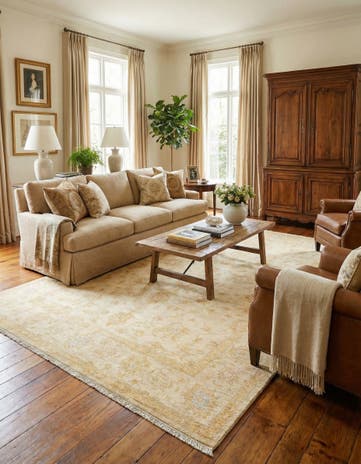 6' 8 x 9' 11 Ziegler Wool Rug