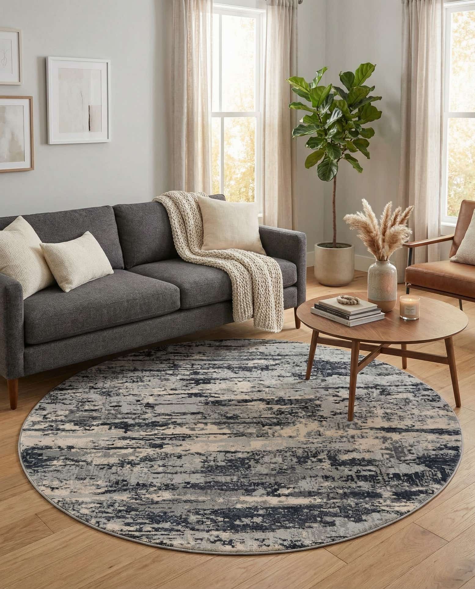 7' x 7' Caspian Round Rug