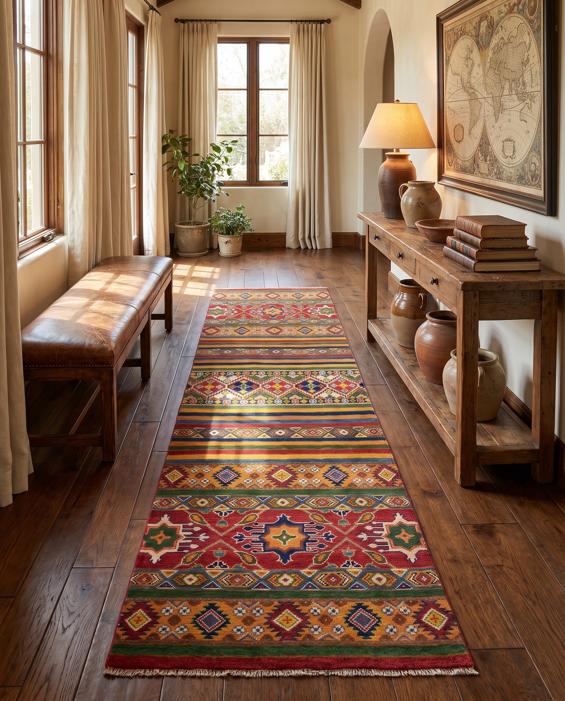 2' 8 x 9' 11 Hand Knotted Kazak Runner Rug