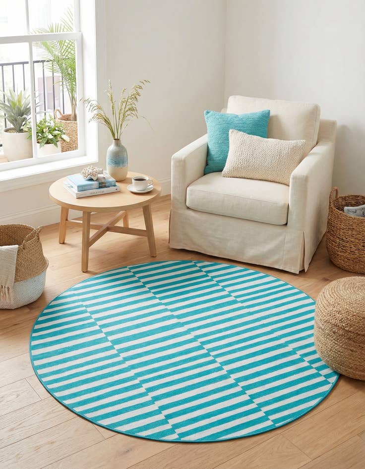 Detail image of 3' 7 x 3' 7 Tribeca Round Rug