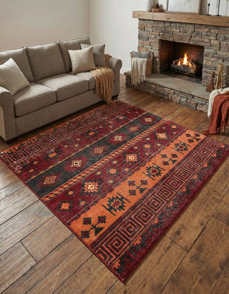 Detail image of 6' 1 x 6' 1 Lucerne Square Rug