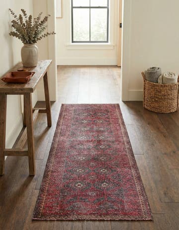 2' 2 x 5' 6 Hand Knotted Ultra Vintage Persian Wool Runner Rug