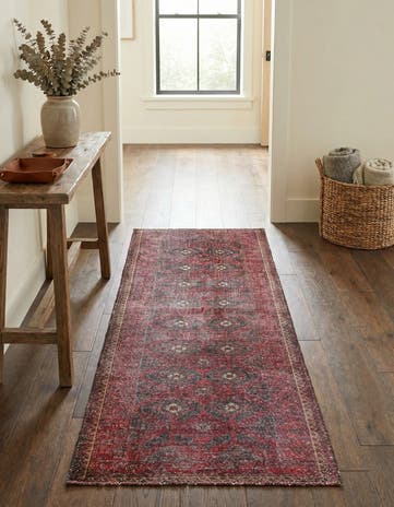 2' 2 x 5' 6 Hand Knotted Ultra Vintage Persian Wool Runner Rug