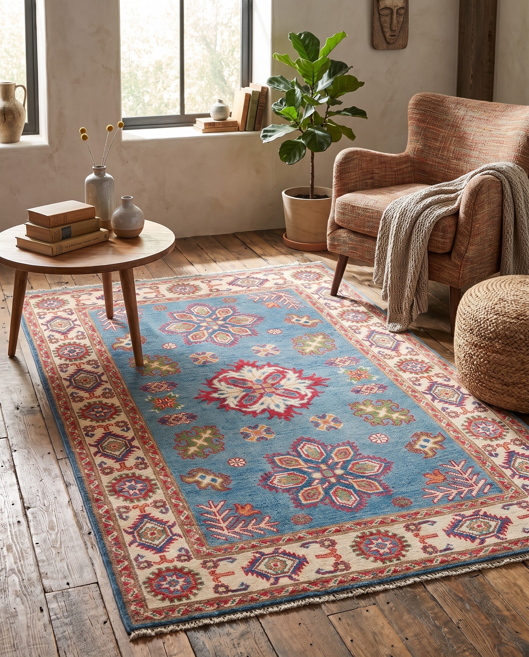 3' 3 x 5' 1 Hand Knotted Kazak Rug