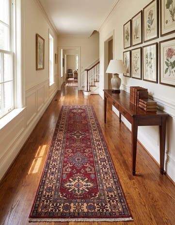 2' 6 x 8' 4 Hand Knotted Kazak Runner Rug