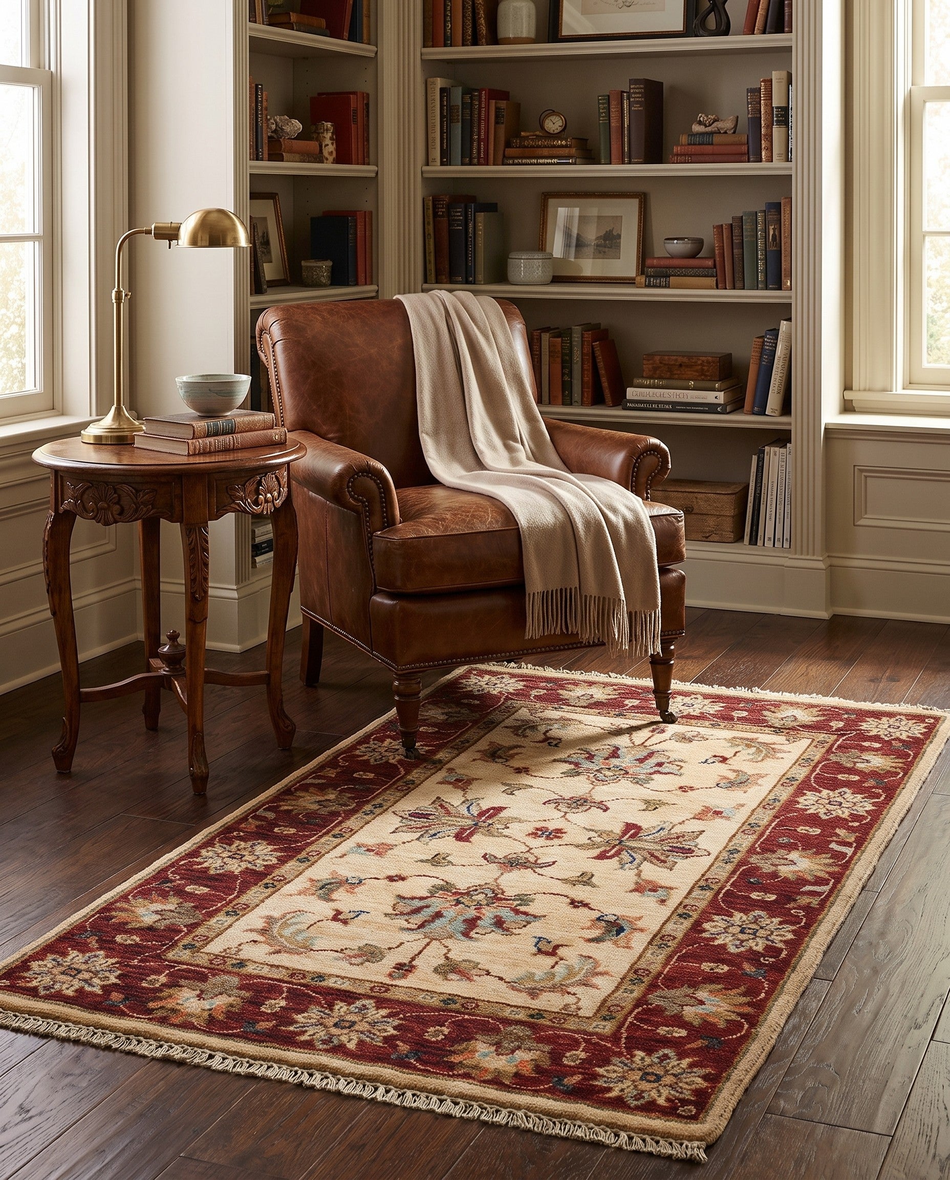 2' x 3' 5 Hand Knotted Ziegler Rug