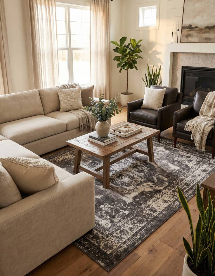 Detail image of 7' 10 x 10' Monte Carlo Rug