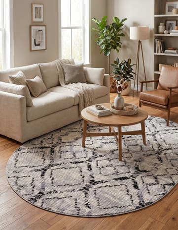 Ivory Tucson Oval Rug