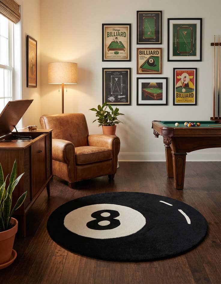 Detail image of 4' 1 x 4' 1 Hand Tufted Wool Round Rug