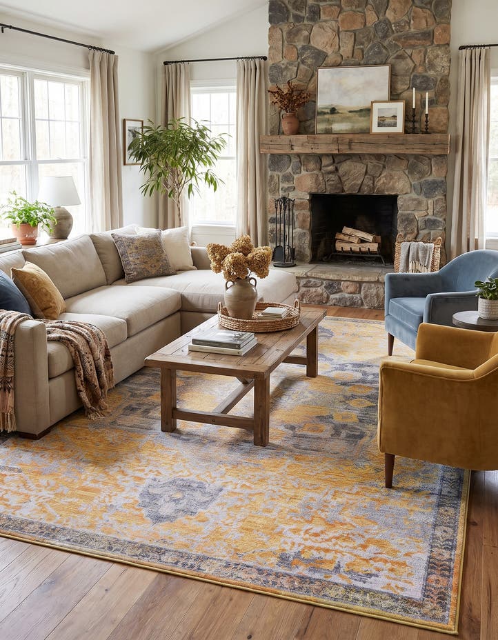 10' 6 x 13' Washable Francesca Rug