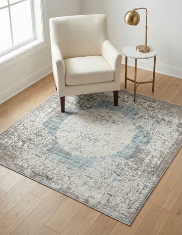 5' 3 x 5' 3 Modern Classical Square Rug