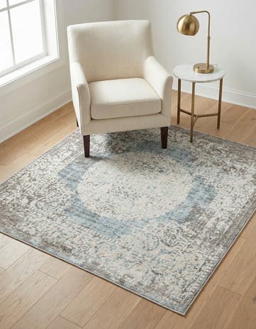 5' 3 x 5' 3 Modern Classical Square Rug