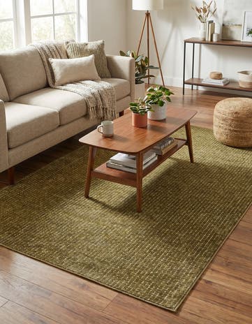 Olive Green Aakaar Rug