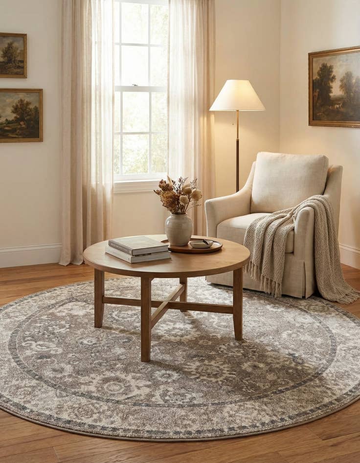 Detail image of 6' x 6' Madeline Round Rug